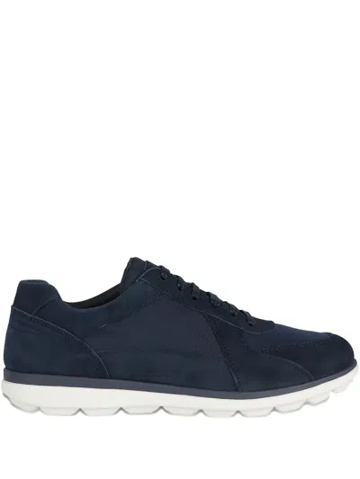 Geox Spherica Ec12 Leisure Suede Mesh Trainers