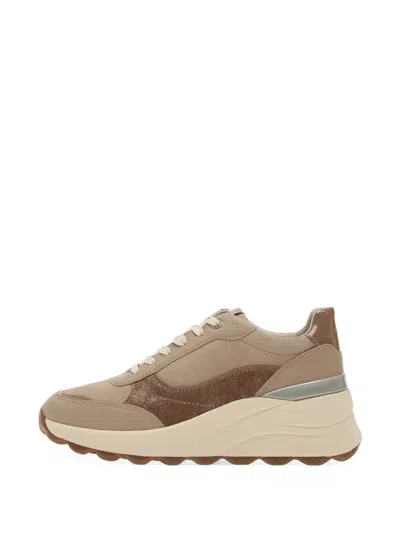 Geox Spherica Ec13 Low-top Sneakers In Neutral