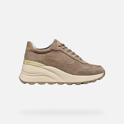 Geox Spherica Ec13 Woman Taupe In Brown