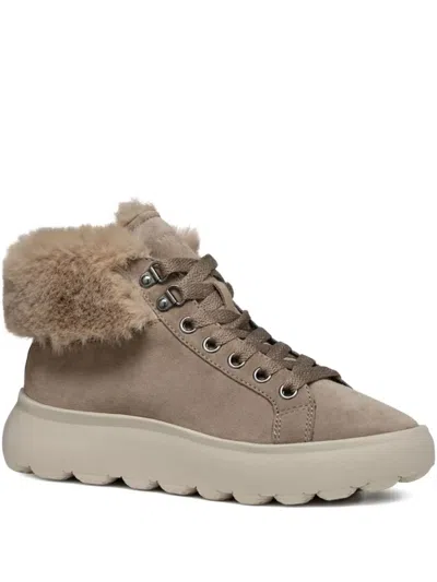 Geox Spherica Ec4.1 Sneakers In Brown