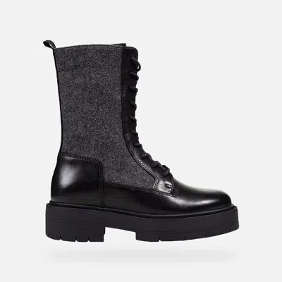 Geox Spherica Ec7 Woman Black/charcoal In Multi