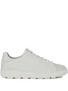 Geox Spherica™ Ecub-1 Leather Sneakers In White
