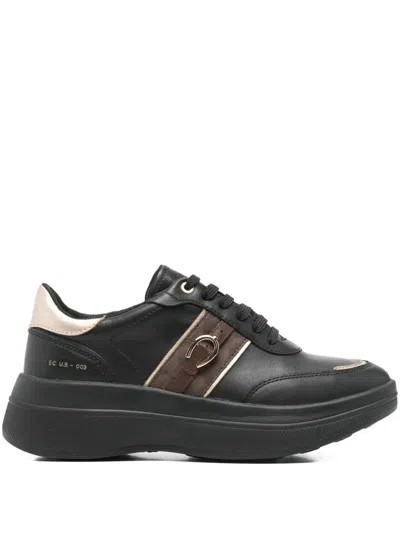 Geox Spherica Ecub-3 Sneakers In Black