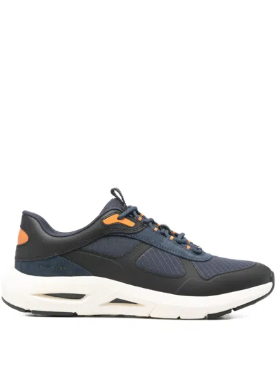 Geox Spherica Ecub-5 Panelled Sneakers In Blue