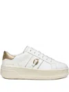 Geox Spherica Ecub Buckle Detail Trainers In White