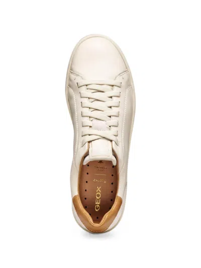 Geox Spherica Ecub-1 Lace-up Sneakers In White