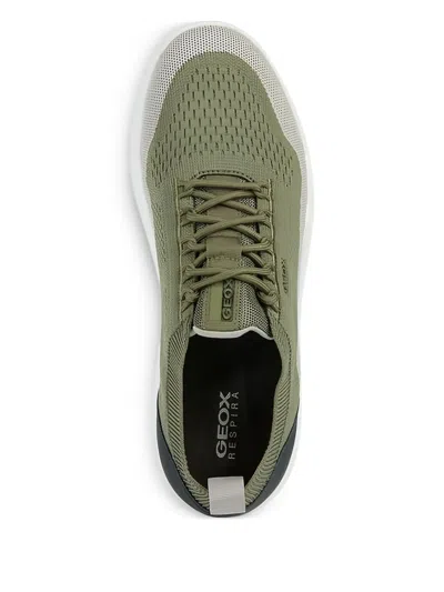 Geox Spherica Knitted Panelled Sneakers