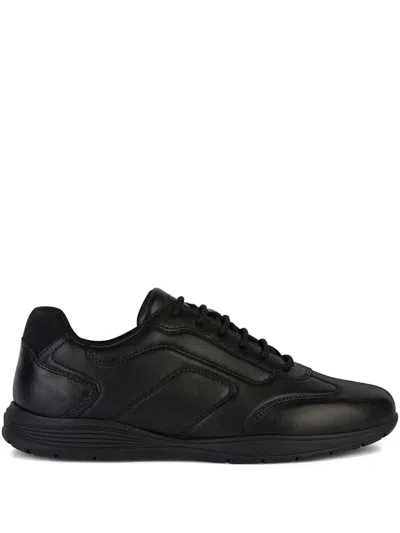 Geox Spherica Leather Lace-up Sneakers