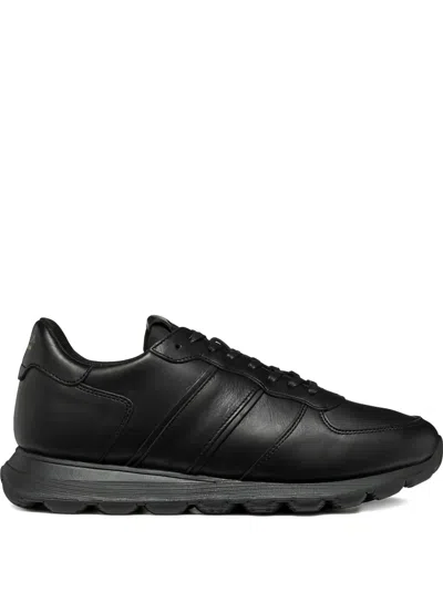 Geox Spherica Leather Panelled Sneakers
