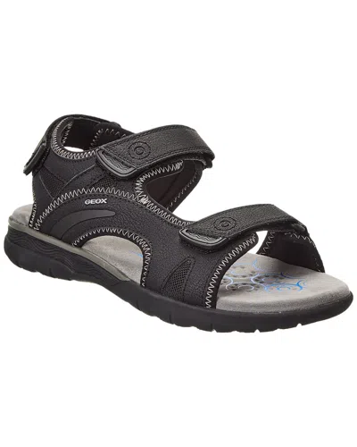 Geox Spherica Mesh Sandal In Black