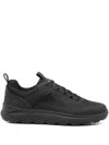 Geox Spherica Panelled Trainers In Black