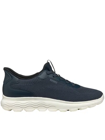 Geox Spherica Plus Lace-up Sneakers In Blue