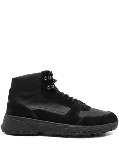 Geox Sterrato Sneakers In Black