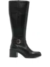 Geox Strap-detail Boots In Black
