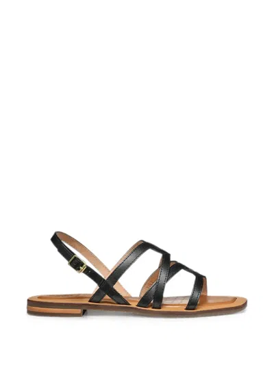 Geox Strappy Buckled Sandals In Animal Print