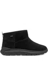 Geox Suede Ankle Boots In Black