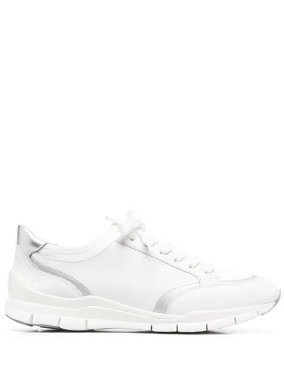 Geox Sukie Panelled Sneakers In Weiss
