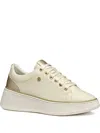 Geox Sunnetty Lace-up Platform Sneakers In Neutral