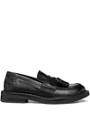 Geox Tassel-embellishment Loafers In Black