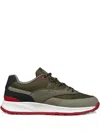 Geox Terrestre Panelled Lace-up Sneakers In Green