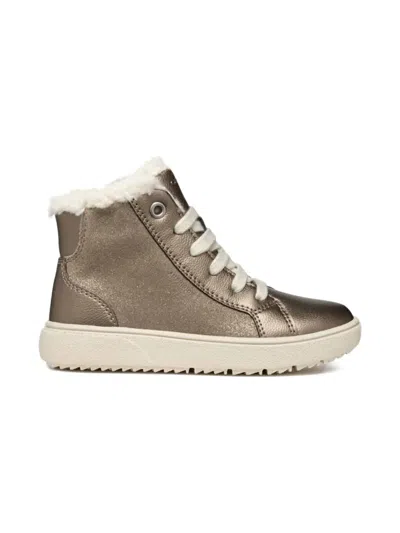 Geox Kids' Theleven Ab Sneakers In Brown