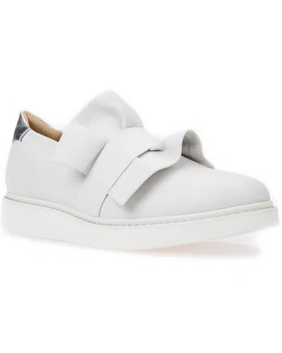 Geox Thymar Leather Sneaker In White