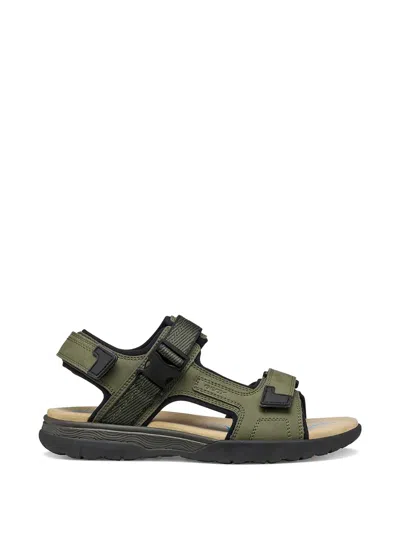 Geox Touch-strap Buckle-fastening Sandals In Green