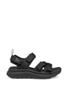 Geox Touch-strap Sandals In Black