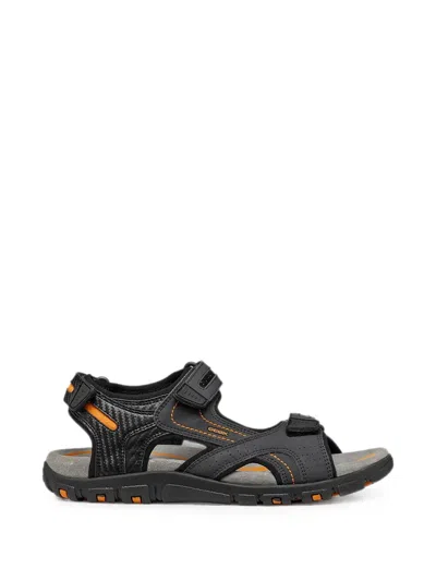 Geox Touch-strap Sandals In Animal Print