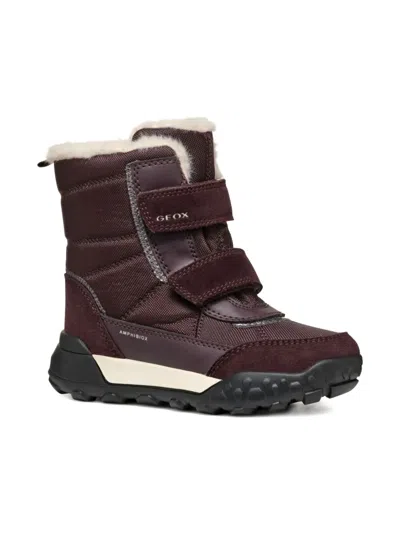Geox Trekkyup Boots In Burgundy