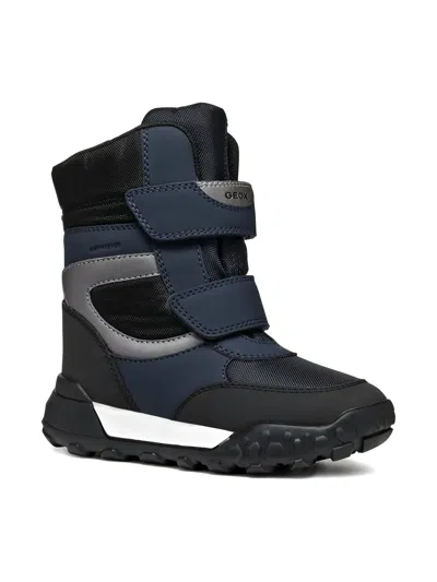 Geox Kids' Trekkyup Boots In Blue