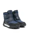 Geox Trekkyup Touch-strap Boots In Blue