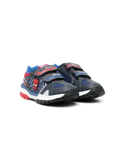 Geox Kids' Tuono Spider-man Trainers In Blue