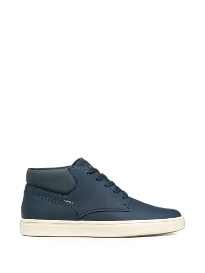 Geox U Baltmoore Lace-up Panelled Sneakers In Blue