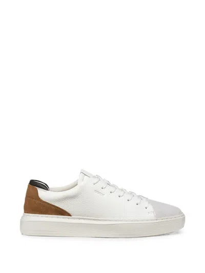 Geox U Deiven Leather Sneakers In Multi