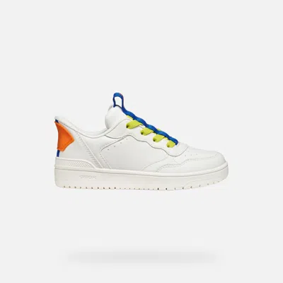 Geox Kids' Washiba Fast In Boy White/royal In Multi