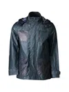 Geox Water-resistant Hooded Jacket In Green