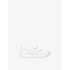 Geox White Kids' Rann-e Boy Woven Low-top Trainers Eur 37 / 4 Uk In White