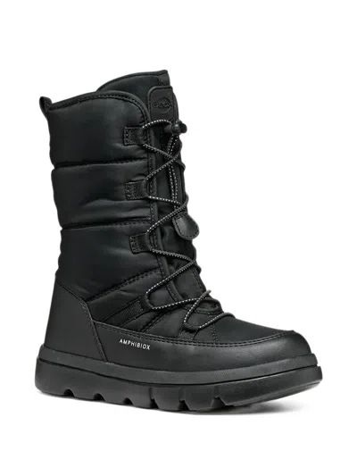 Geox Kids' Willaboom Abx Boots In Black