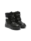 Geox Willaboom Touch-strap Boots In Black