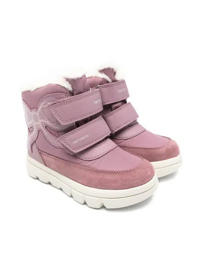 Geox Willaboom Boots In Pink