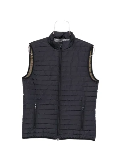 Geox Wilmer Quilted Gilet In Blue