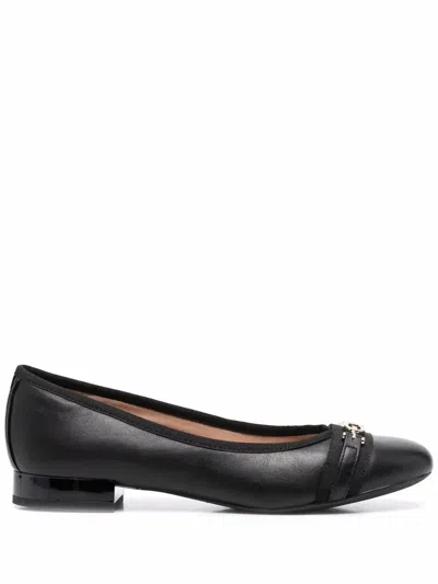 Geox Wistrey Ballerina Shoes In Black