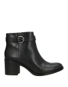Geox Woman Ankle Boots Black Size 5 Leather