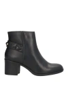 Geox Woman Ankle Boots Black Size 6 Synthetisches Material In Black