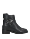Geox Woman Ankle Boots Black Size 7.5 Leather