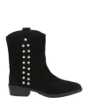 Geox Woman Ankle Boots Black Size 9.5 Soft Leather In Black