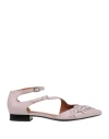 Geox Woman Ballet Flats Lilac Size 6 Sheepskin In Purple