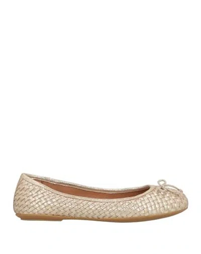 Geox Woman Ballet Flats Platinum Size 7 Goat Skin In Grey