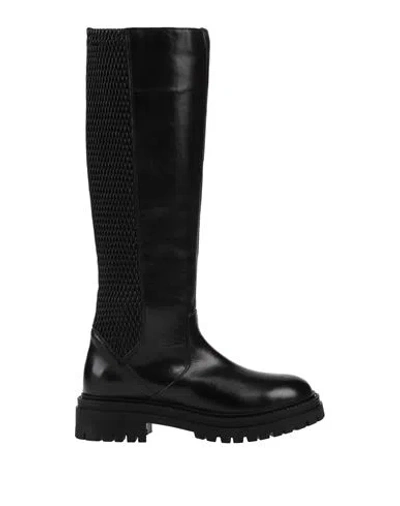 Geox Woman Boot Black Size 7 Leather